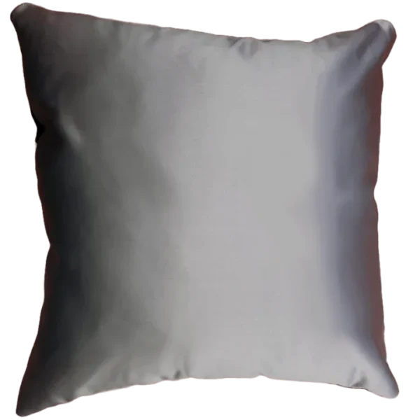 White plain cushion isolated on transparent background.