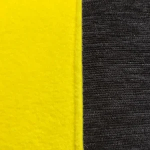 Yellow and black textured fabric close-up