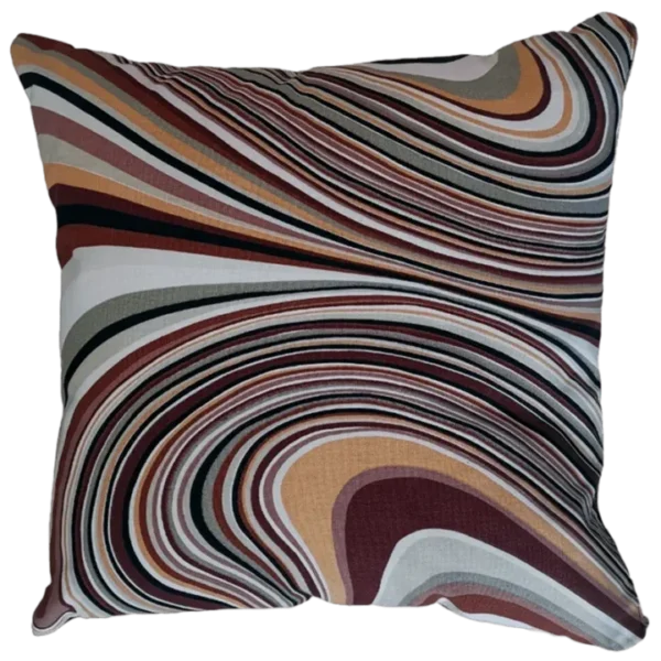 Brown Swirl Cushion