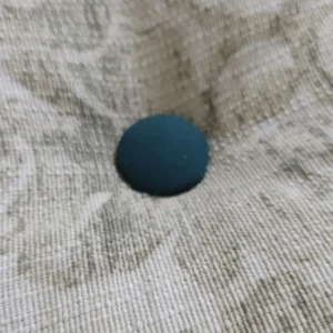 Green Vintage Floral Round Cushion Detail