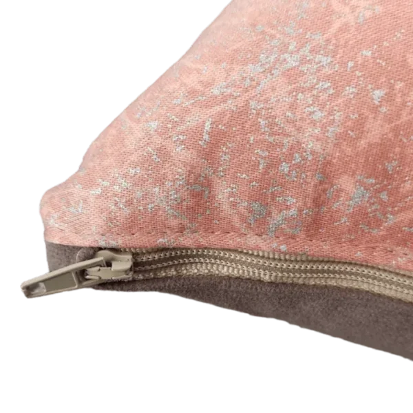 Marble Effect Fabric Cushion Zip