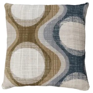 70's Swirl Print Fabric Cushion