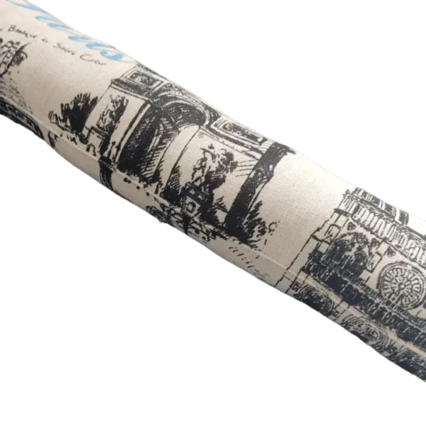 Paris Script Fabric Draught Excluder