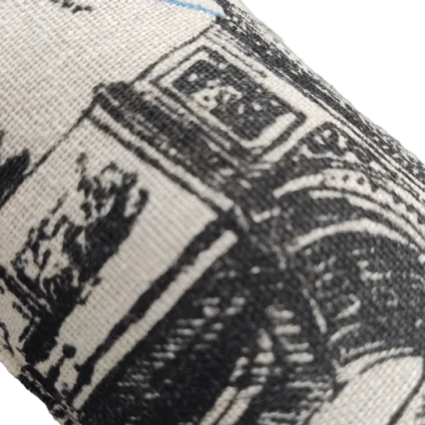 Paris Script Fabric Draught Excluder