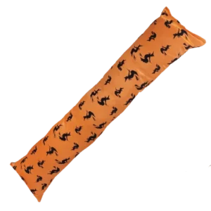 Orange Witch Print Draught Excluder