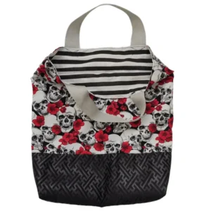 Skull & Stripe Shopping Tote
