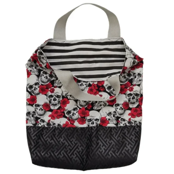 Skull & Stripe Shopping Tote