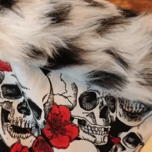 Skull Print Christmas Stocking Detail