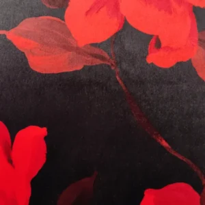 Velvet Blossom Cushion Detail Fabric