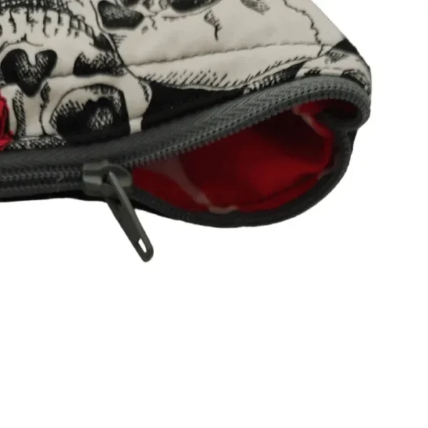 Skull & Roses Makeup Bag Zip