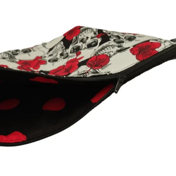 Pirate Makeup Bag - Polka Dot Interior