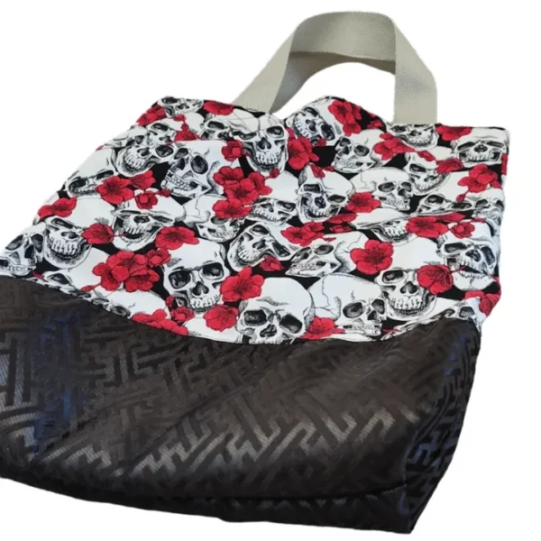 Skull & Stripe Shopping Tote