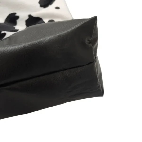 Faux Cow Fabric Shopping Tote