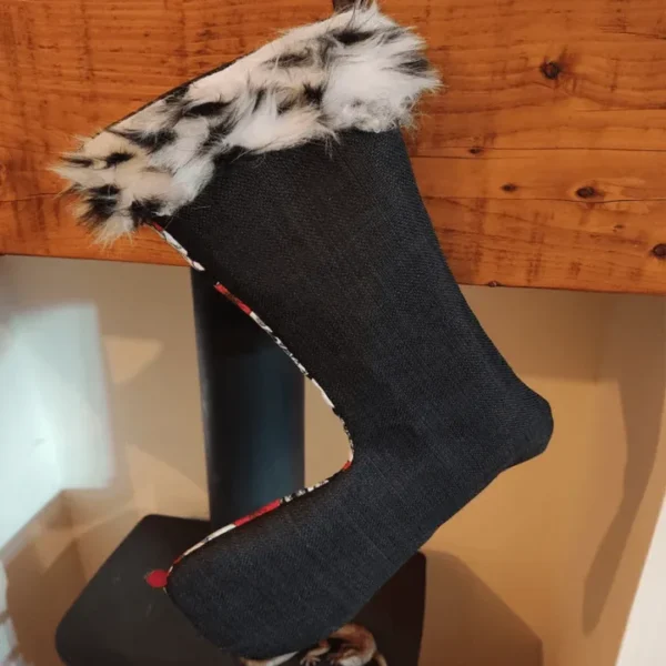Skull Print Christmas Stocking Back