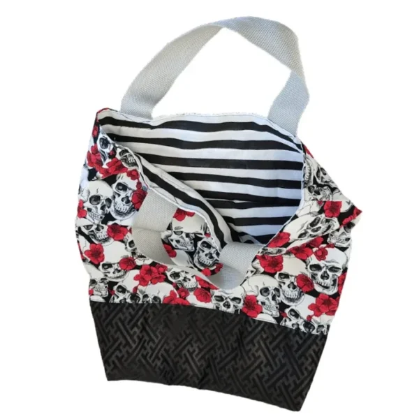 Skull & Stripe Shopping Tote