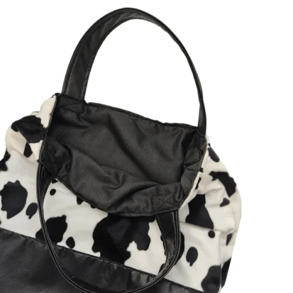 Faux Cow Fabric Shopping Tote