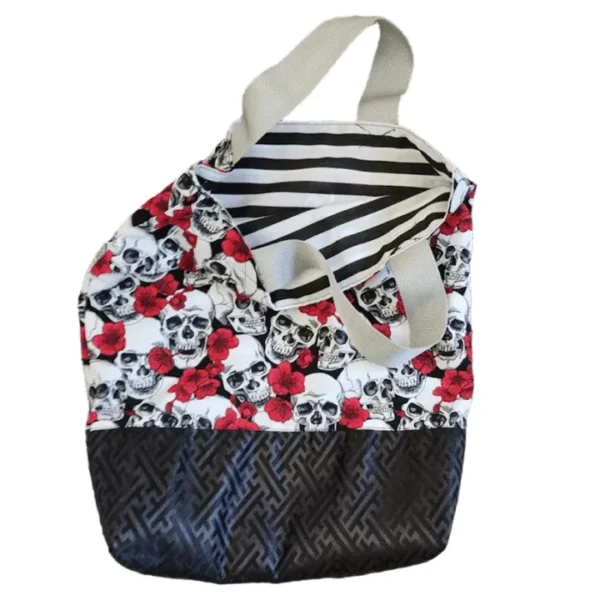 Skull & Stripe Shopping Tote