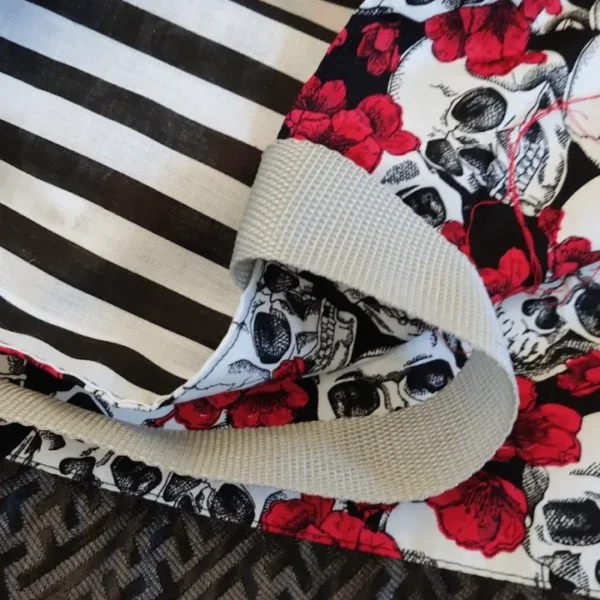 Skull & Stripe Shopping Tote