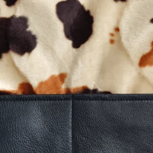 Faux Cow Fabric Handbag