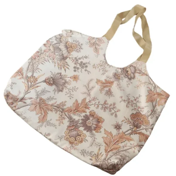 Floral Print Shopping Tote Bag