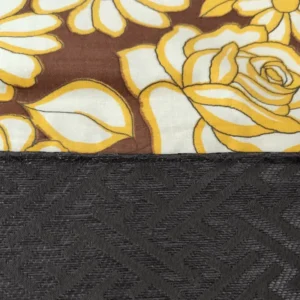 Contrast Floral Shopping Tote Detail