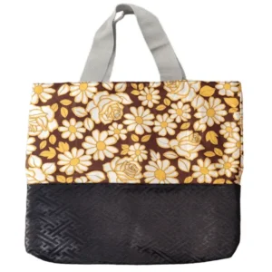 Contrast Floral Shopping Tote